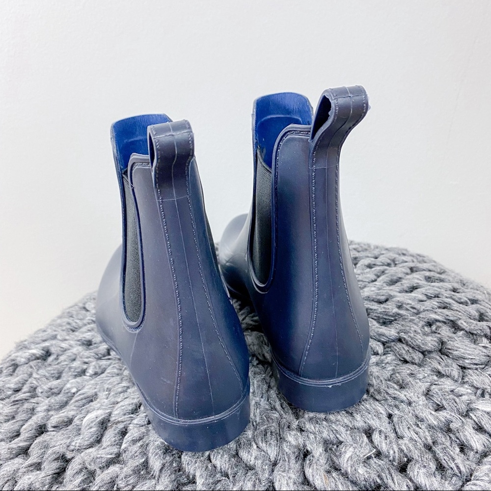 J. Crew Chelsea Short Rain Boot Blue - Picture 4 of 6